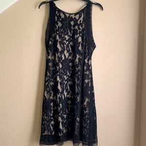 Short black mesh dress